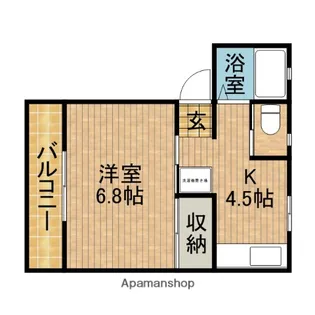 メゾンワルツC【2階】の間取り