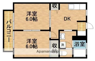ガーデンハウスC【2階】の間取り