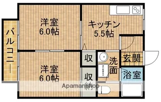 サンエール天白A【203号室】の間取り