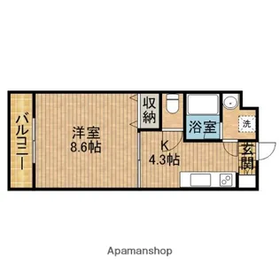 ラピスグラン【1階】の間取り