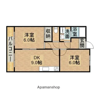 LIMPIA GRACE【103号室】の間取り