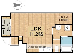 GLADSPACE茶屋松【103号室】の間取り