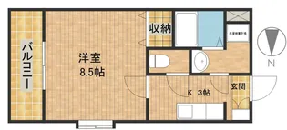 ヴェルデ和合【1階】の間取り