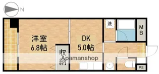 ラ・フォーレ東三方【4階】の間取り