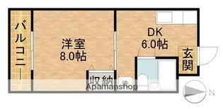 マンションアリア【201号室】の間取り
