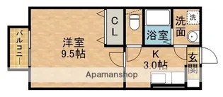 アズフレンディ【2階】の間取り