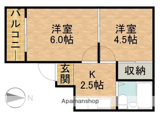 メロウレジデンス【1階】の間取り