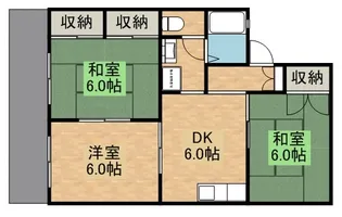 セジュールセゾンA【102号室】の間取り