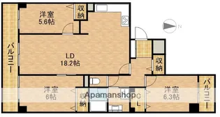 ライフインサーラ【8階】の間取り