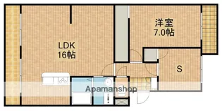 フローラ蜆塚Ⅱ【403号室】の間取り