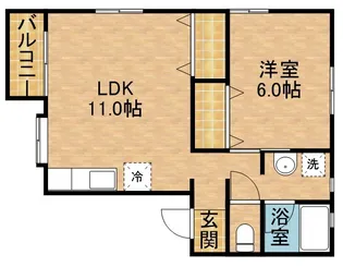 ラフィーネ佐鳴【2階】の間取り