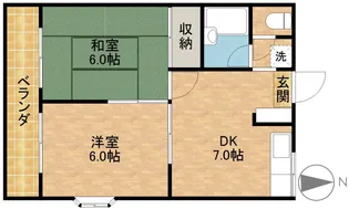 コーポ上浅田【2階】の間取り