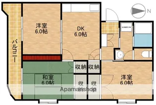 GRACEWOODS【B4号室】の間取り