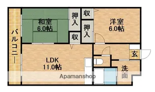 グランメール早出【2階】の間取り