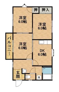 コリーナ蜆塚B【2階】の間取り