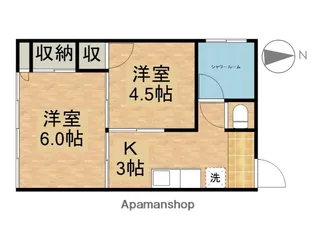 シャトルトーセ【302号室】の間取り