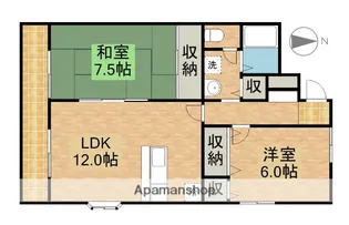 シャトーアーブル【3階】の間取り