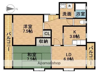 エクセレント【1階】の間取り