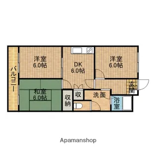 パレスフォーシーズン【406号室】の間取り