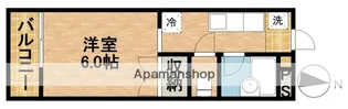 コーポ丁田【1階】の間取り