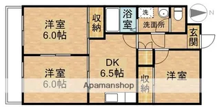 菊川サンハイツ【3階】の間取り