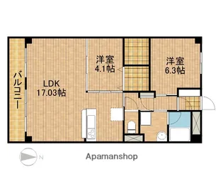 サンクレウェンズⅡ【4階】の間取り