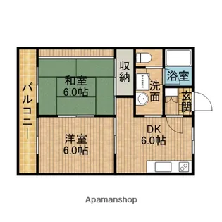 アルバⅡ【2階】の間取り