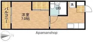 ハーベスト上島【203号室】の間取り