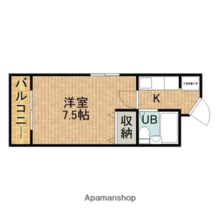 フォーラム和地山【2階】の間取り