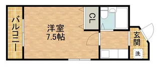 フォーラム和地山【205号室】の間取り
