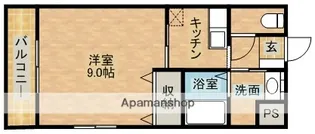 ビラミナミⅡ【3階】の間取り