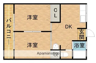 シティハイムアカシ【203号室】の間取り