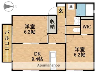 サンビレッジ神田B【1階】の間取り