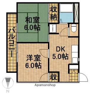 プレジオグリーン【2階】の間取り