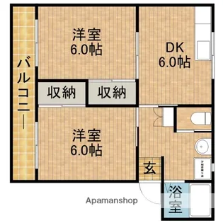 ファミリーハイツ【2階】の間取り