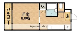 マンションレイクビュー【2階】の間取り