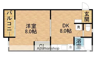 サンコート三方原Ⅰ【201号室】の間取り