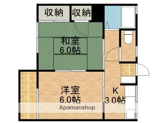 ジュピター【203号室】の間取り