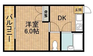 一福荘 城北【12号室】の間取り