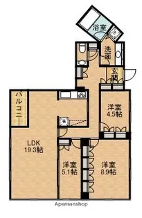 アートフォルム田町【10階】の間取り