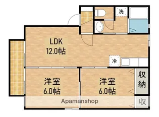 セジュールロッシュ【2階】の間取り