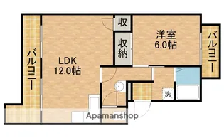 マイシャトー国府台【4階】の間取り