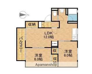 セジュールⅠ【2階】の間取り