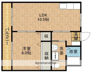リベルテエスパレス【2階】の間取り