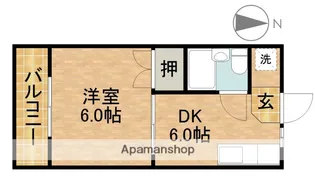 ロイヤルシングル【3号室】の間取り