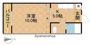 アローン都田【102号室】の間取り
