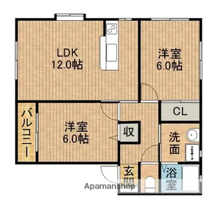 コーポエグゼ【2階】の間取り