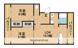 ネオキャッスルB【2階】の間取り
