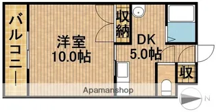 アバンダント初生【3階】の間取り