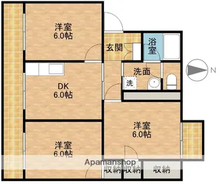 サンフラワーⅢ【4階】の間取り